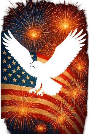 Eagle And Fireworks #4373 | Free PNG Download