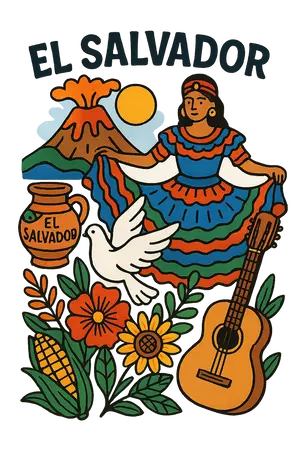 El Salvador T Shirt #9469 | Free PNG Download