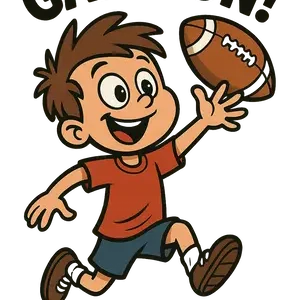 Football Catch Cartoon #1746 | Free PNG Download