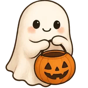 Ghost With Candy Bucket #3387 | Free PNG Download