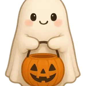 Ghost With Candy Bucket #2467 | Free PNG Download