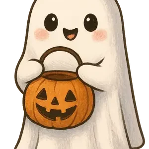 Ghost With Candy Bucket #6302 | Free PNG Download
