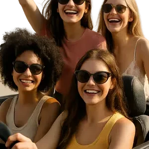 Girls In Convertible #6124 | Free PNG Download