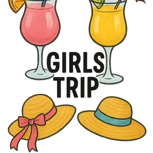 Girls Trip Essentials #1472 | Free PNG Download