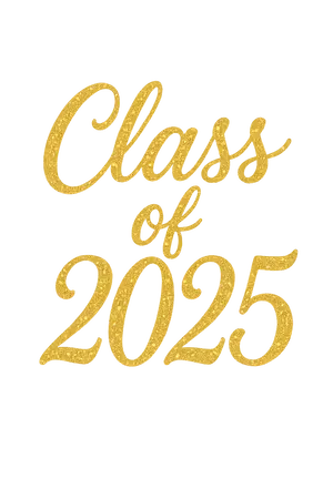 Golden Class Of 2025 #5384 | Free PNG Download