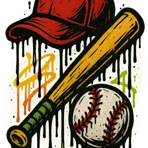 Graffiti Baseball Gear #9010 | Free PNG Download