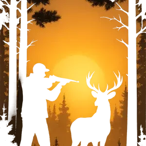 Hunter And Deer #2239 | Free PNG Download