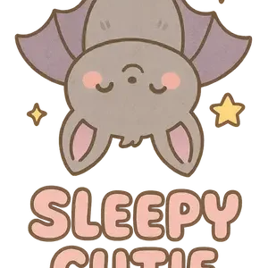 Kawaii Sleepy Bat #2562 | Free PNG Download