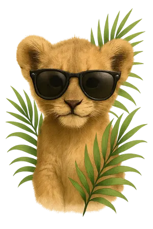 Lion Cub Coolness #7526 | Free PNG Download
