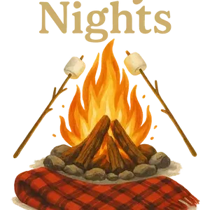 Marshmallow Campfire Cozy Scene #9583 | Free PNG Download