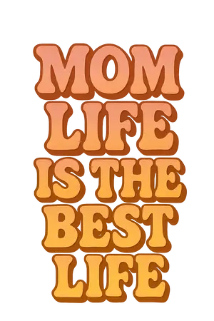 Mom Life Typography #9291 | Free PNG Download