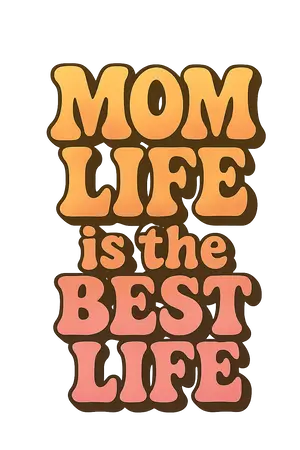 Mom Life Typography #9932 | Free PNG Download