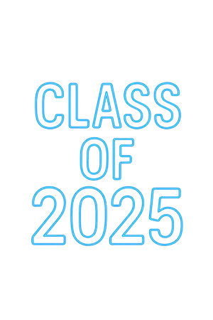 Neon Class Of 2025 #5515 | Free PNG Download