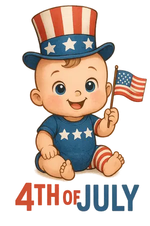 Patriotic Baby Celebration #2266 | Free PNG Download