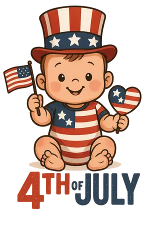 Patriotic Baby Design #5203 | Free PNG Download