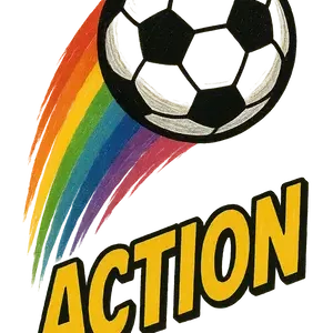 Rainbow Soccer Action #2771 | Free PNG Download