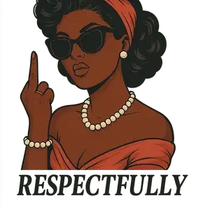 Retro Funny DTF Transfer, Respectfully Middle #5016 | Free PNG Download