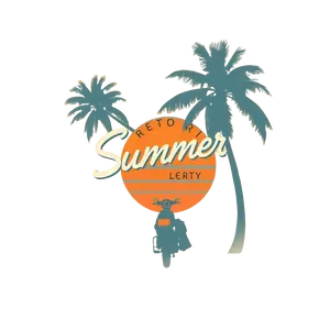 Retro Summer T Shirt Design Faded Look Warm Tones #5081 | Free PNG Download