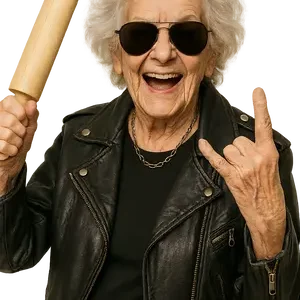Rockstar Grandma #9108 | Free PNG Download