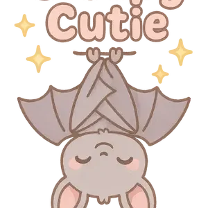 Sleepy Kawaii Bat #4198 | Free PNG Download