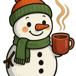 Snowman With Cocoa #6882 | Free PNG Download
