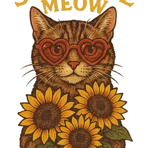 sunflower-cat-delight Sunflower Cat Delight #6360 | Free PNG Download