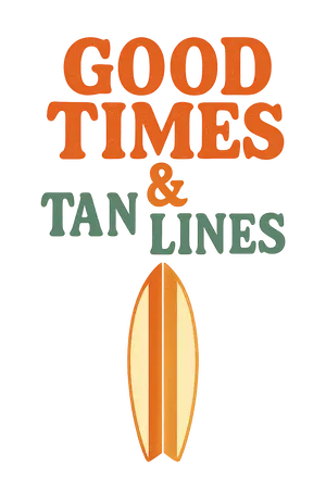 Surfboard Bliss Retro #1875 | Free PNG Download