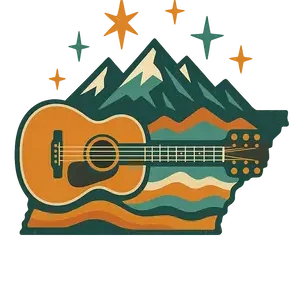 Tennessee Guitar And Stars #8751 | Free PNG Download