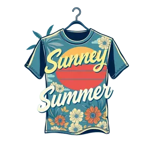 Trendy Summer Design For Shirts Aesthetic Style #6861 | Free PNG Download