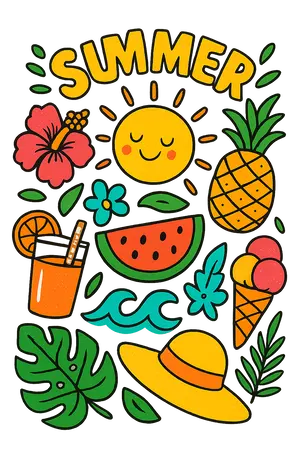 Trendy Summer Shirt #1077 | Free PNG Download