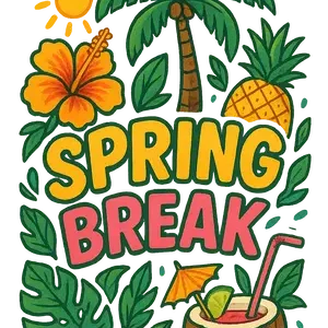 tropical-spring-break-vibes Tropical Spring Break Vibes #9148 | Free PNG Download