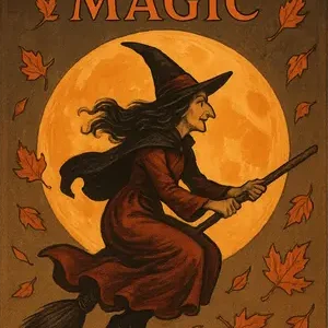 Witch Under October Moon #2000 | Free PNG Download
